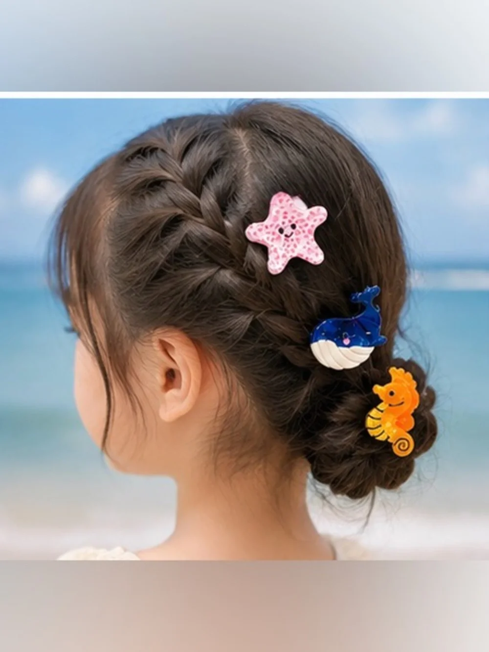 Ocean Friends Hair Claw Clip Set – Cute Sea Animal Collection